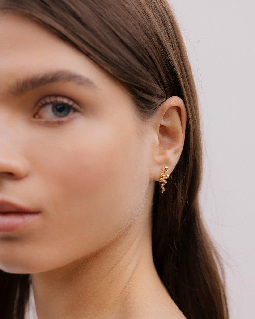 Aretes Serpienete Oro