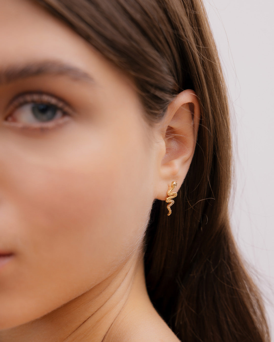 Aretes Serpienete Oro