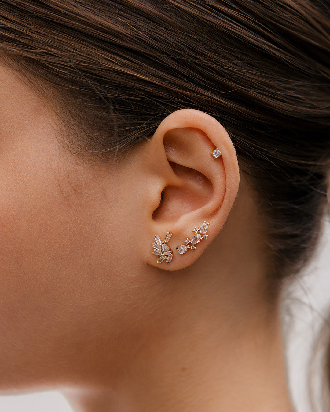 Aretes Abanico Cristal