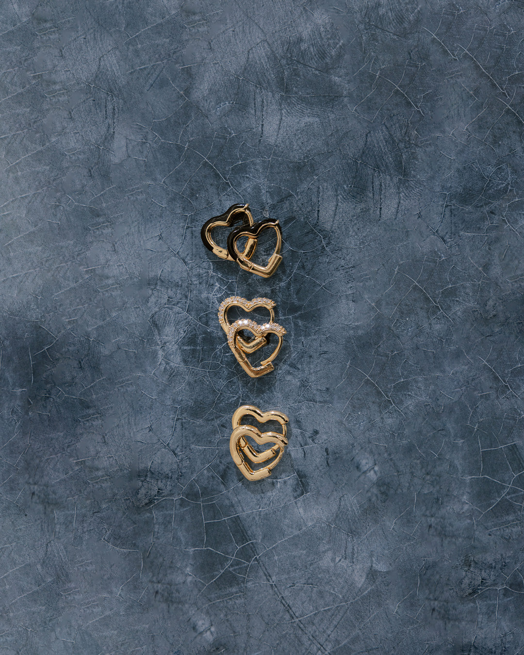 Set X3 Candongas Corazón Negro