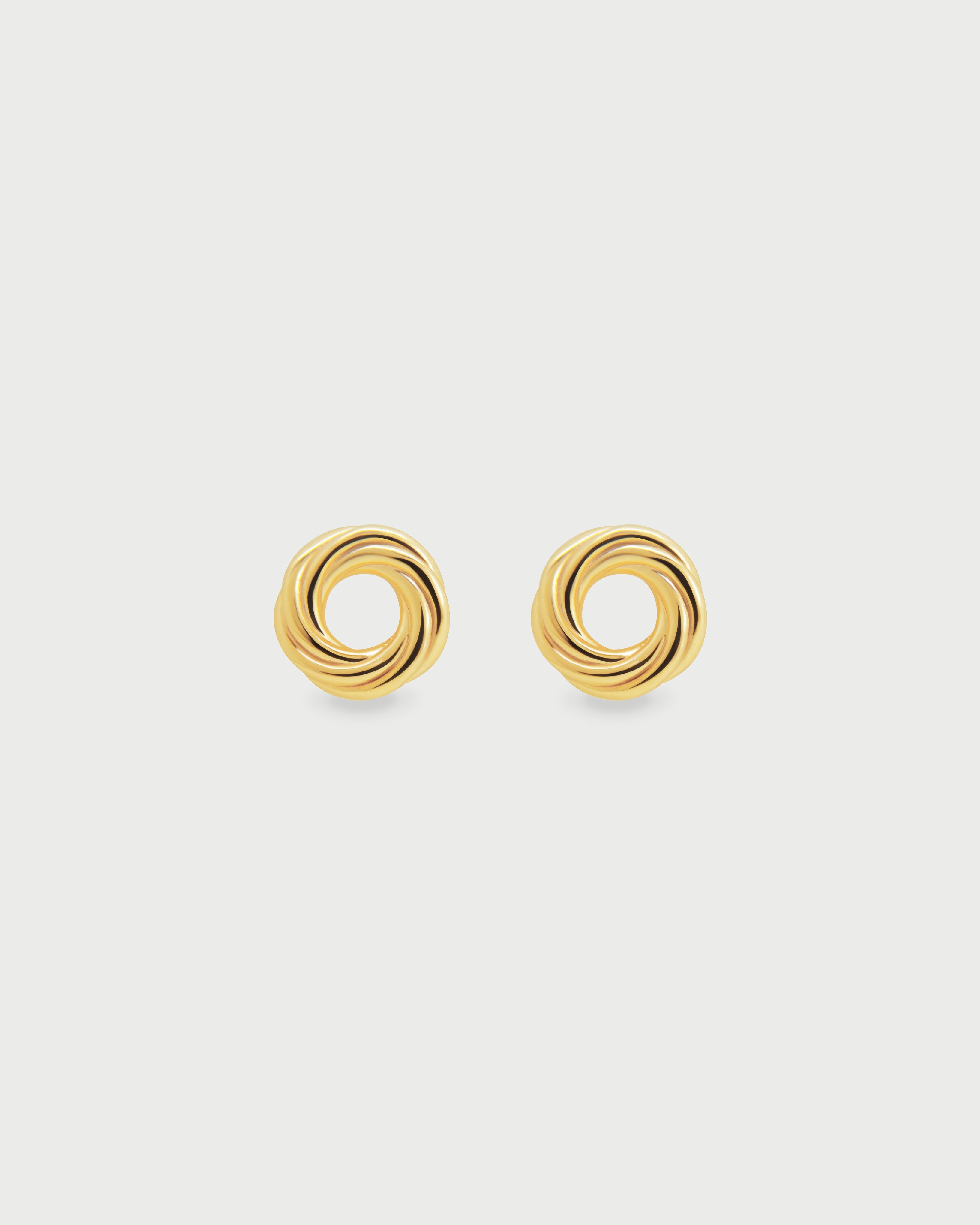 Aretes Circulo Contorno Oro