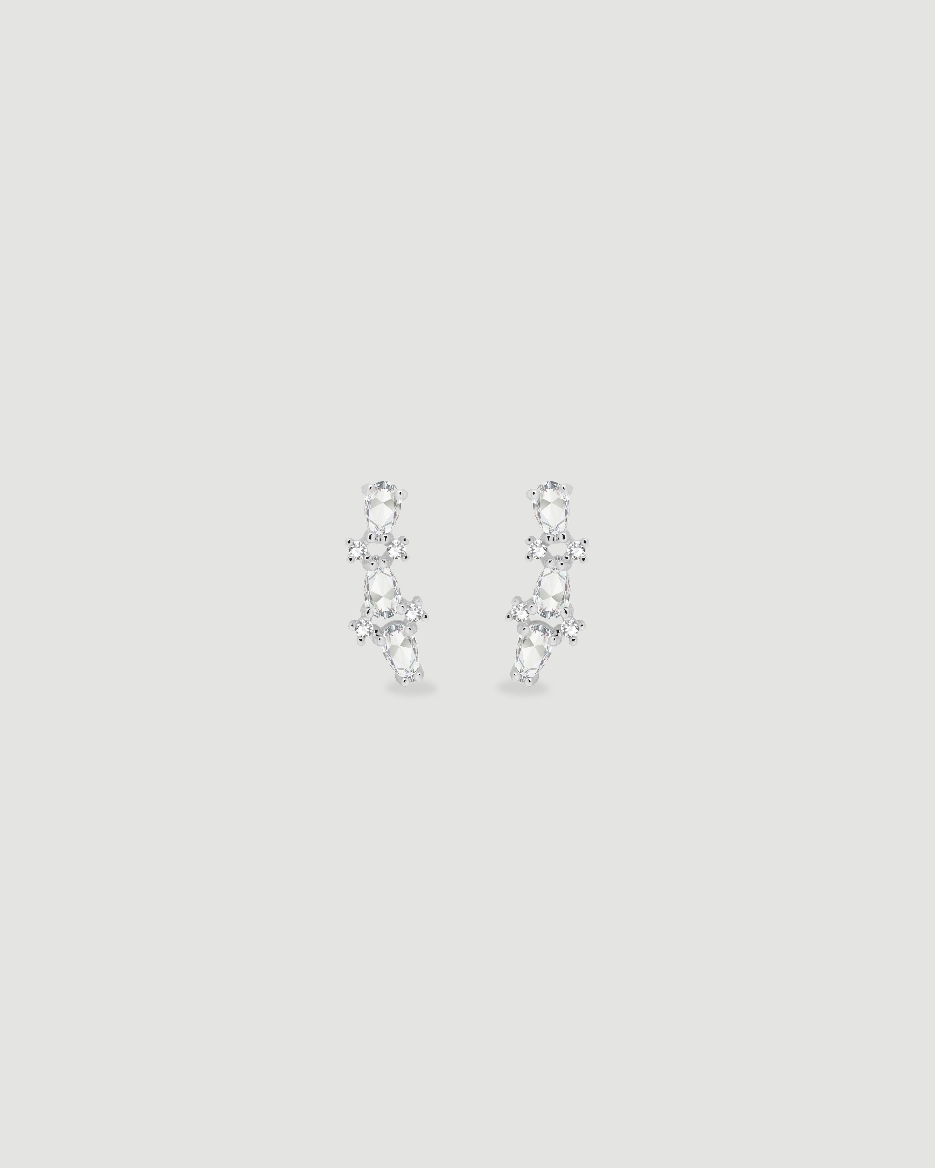 Aretes 3 Cristales Gota
