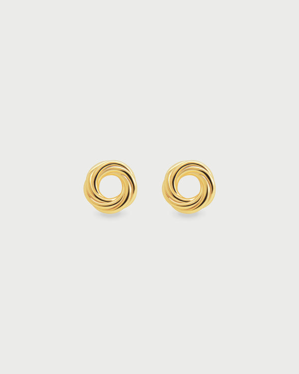 Aretes Circulo Contorno Oro