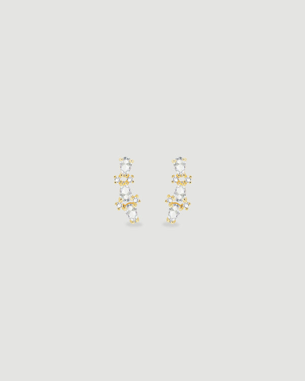 Aretes 3 Cristales Gota