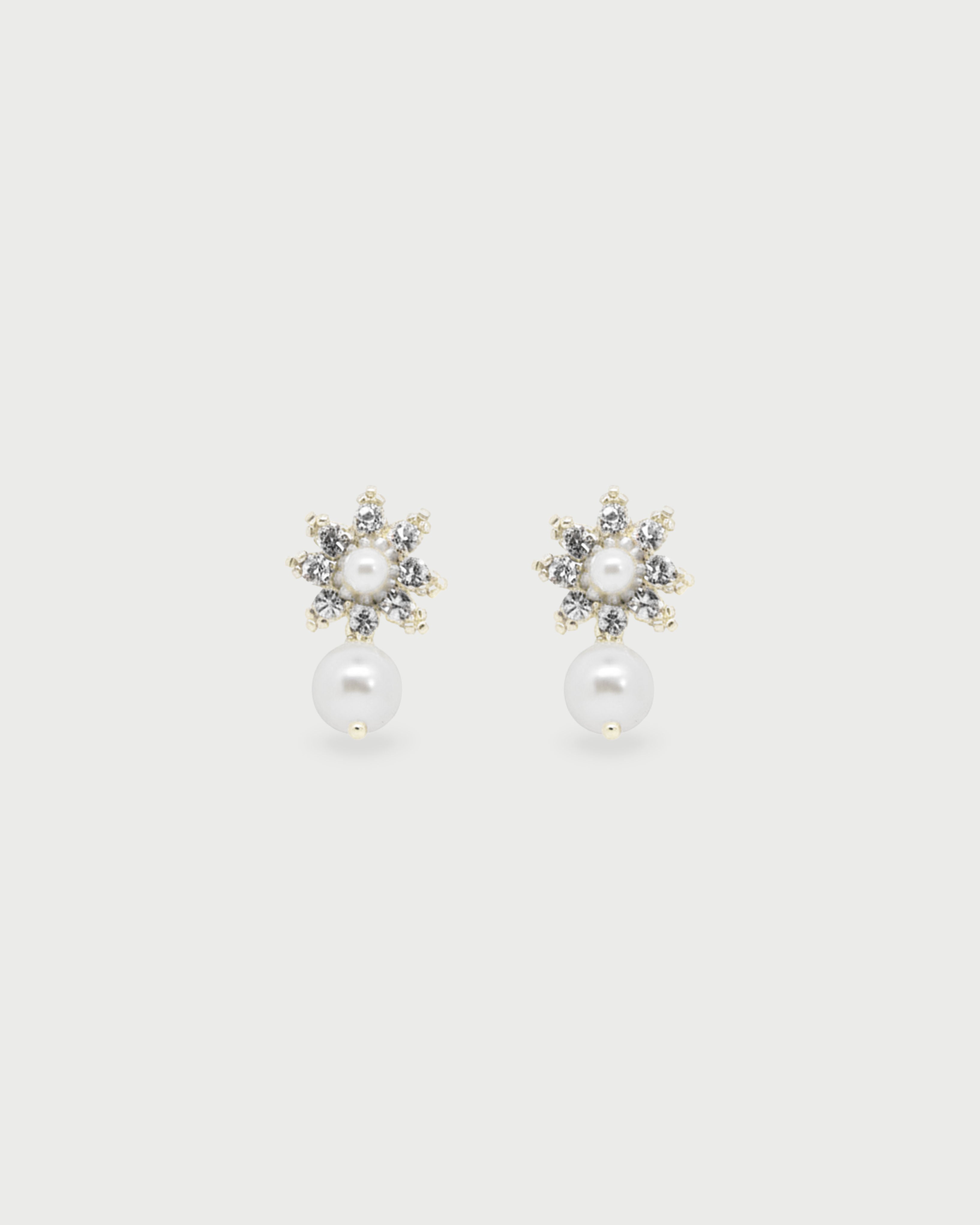 Aretes Miyuki Flor y Perla