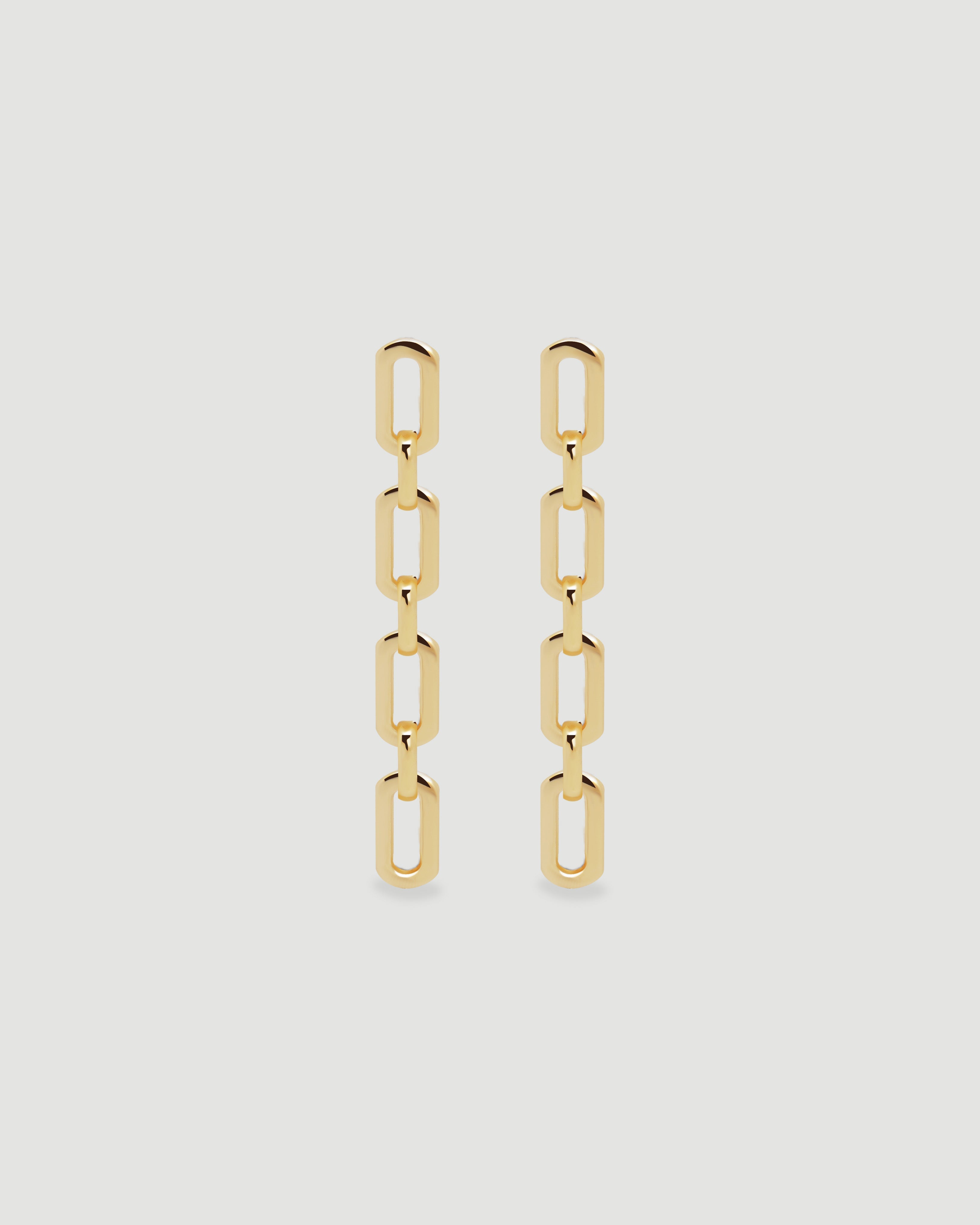 Aretes Eslabones Oro