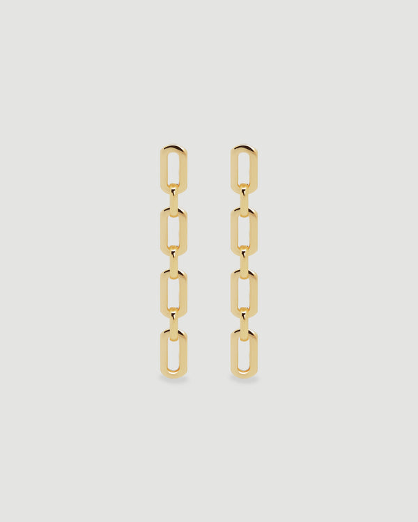 Aretes Eslabones Oro