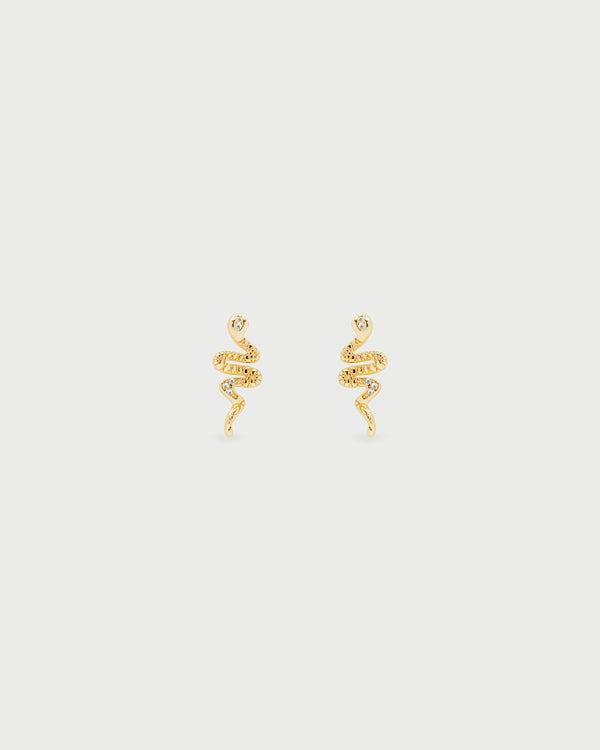 Aretes Serpienete Oro