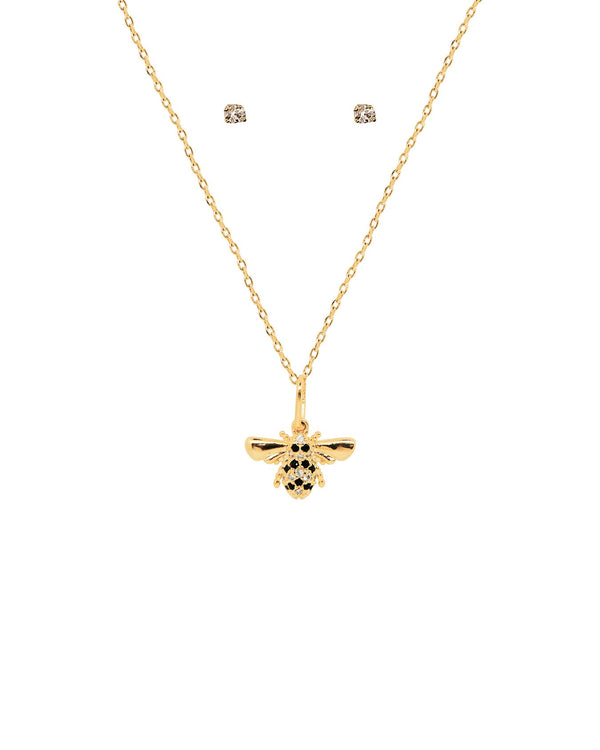 Collar Abeja Cristales