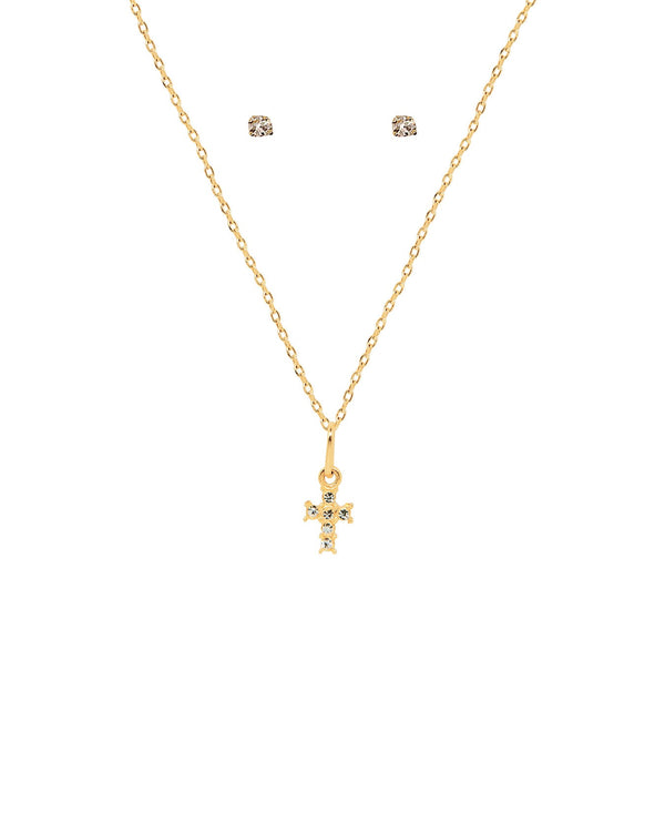 Collar Cruz Cristales