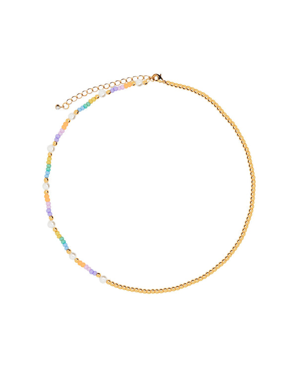 Collar Multicolor Mitad Oro