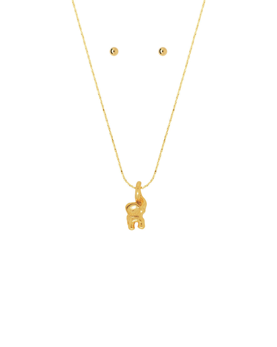 Set de Collar y Aretes Marfil