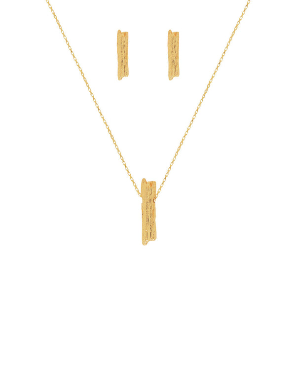 Set de Collar y Aretes Nogal