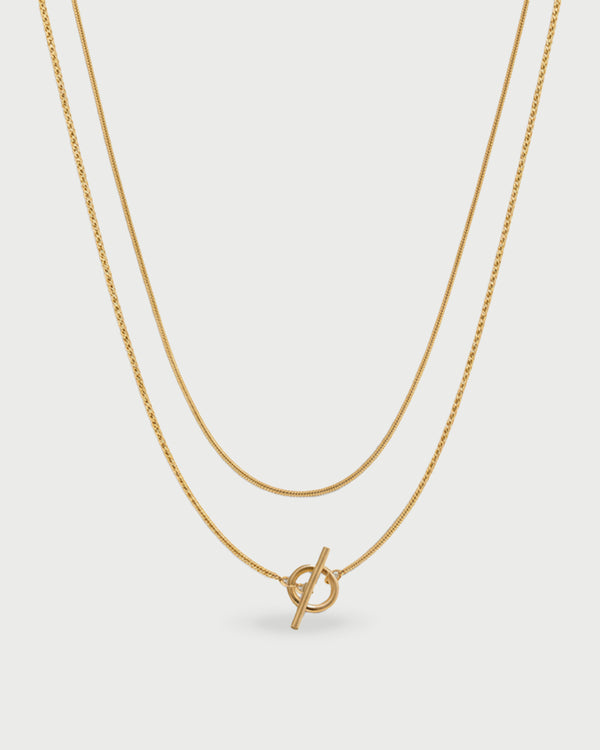 Collar Doble Lazo - Acero Inoxidable