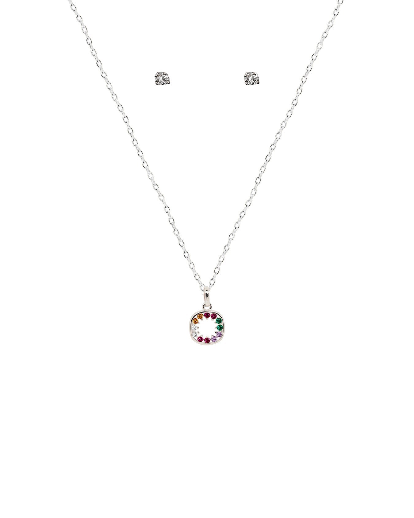 Collar Cuadro Cristales