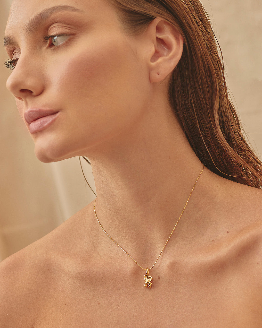 Set de Collar y Aretes Marfil