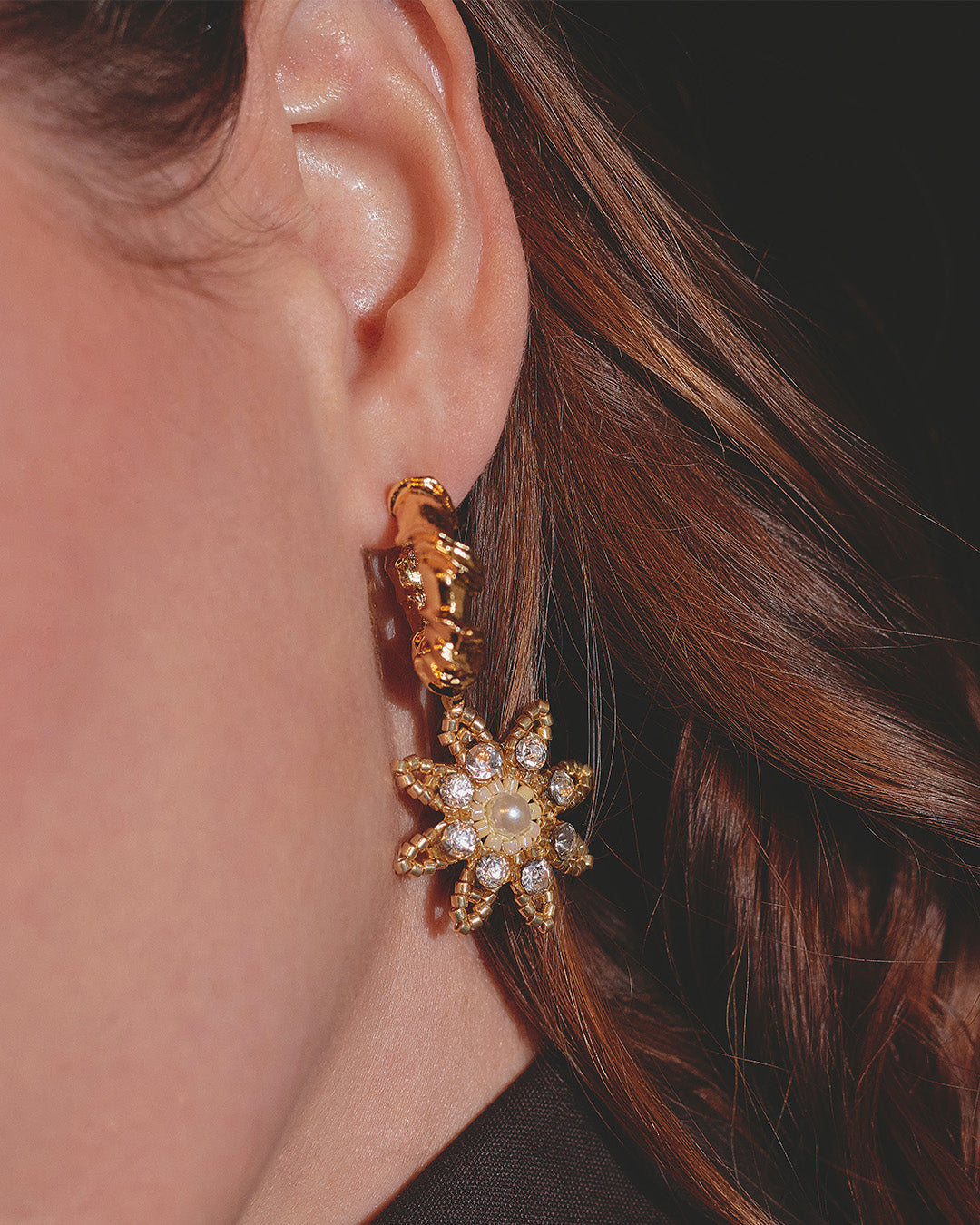 Candongas Flor Miyuki