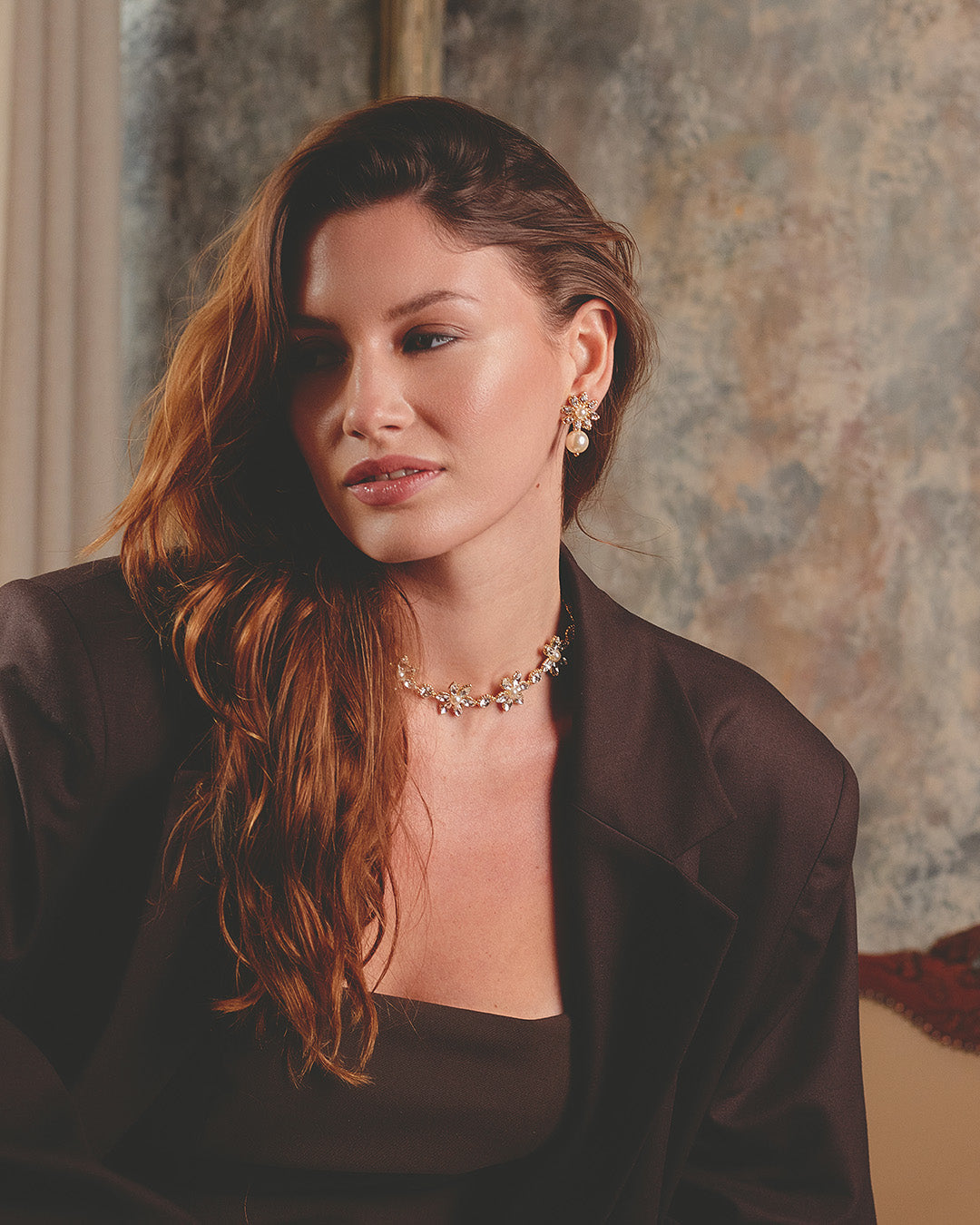 Aretes Miyuki Flor y Perla