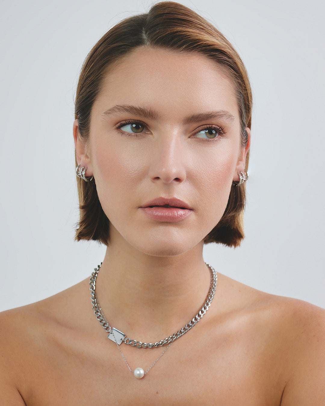 Collar Doble Silver - Acero Inoxidable