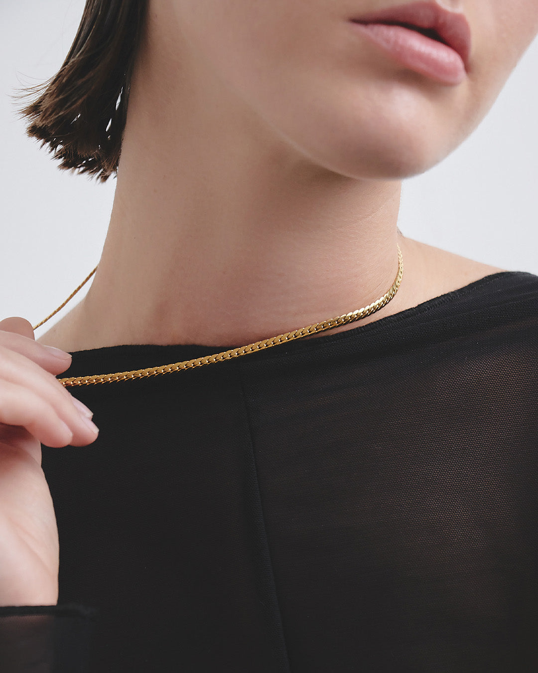 Collar Espiga Oro - Acero Inoxidable