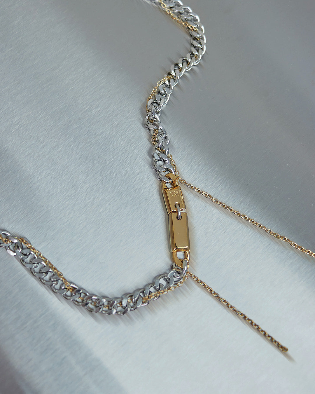 Collar Maxi Oro y Plata - Acero Inoxidable