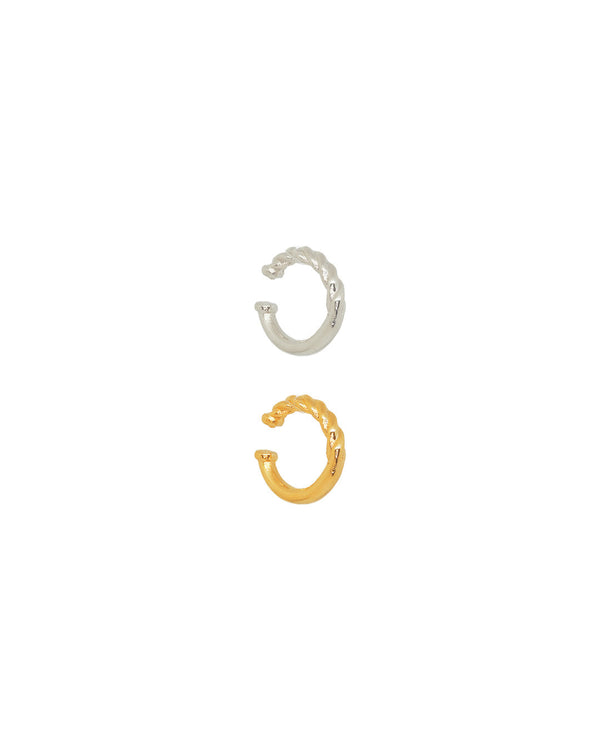 Set de 2 Earcuff Halo (dorado + plateado)
