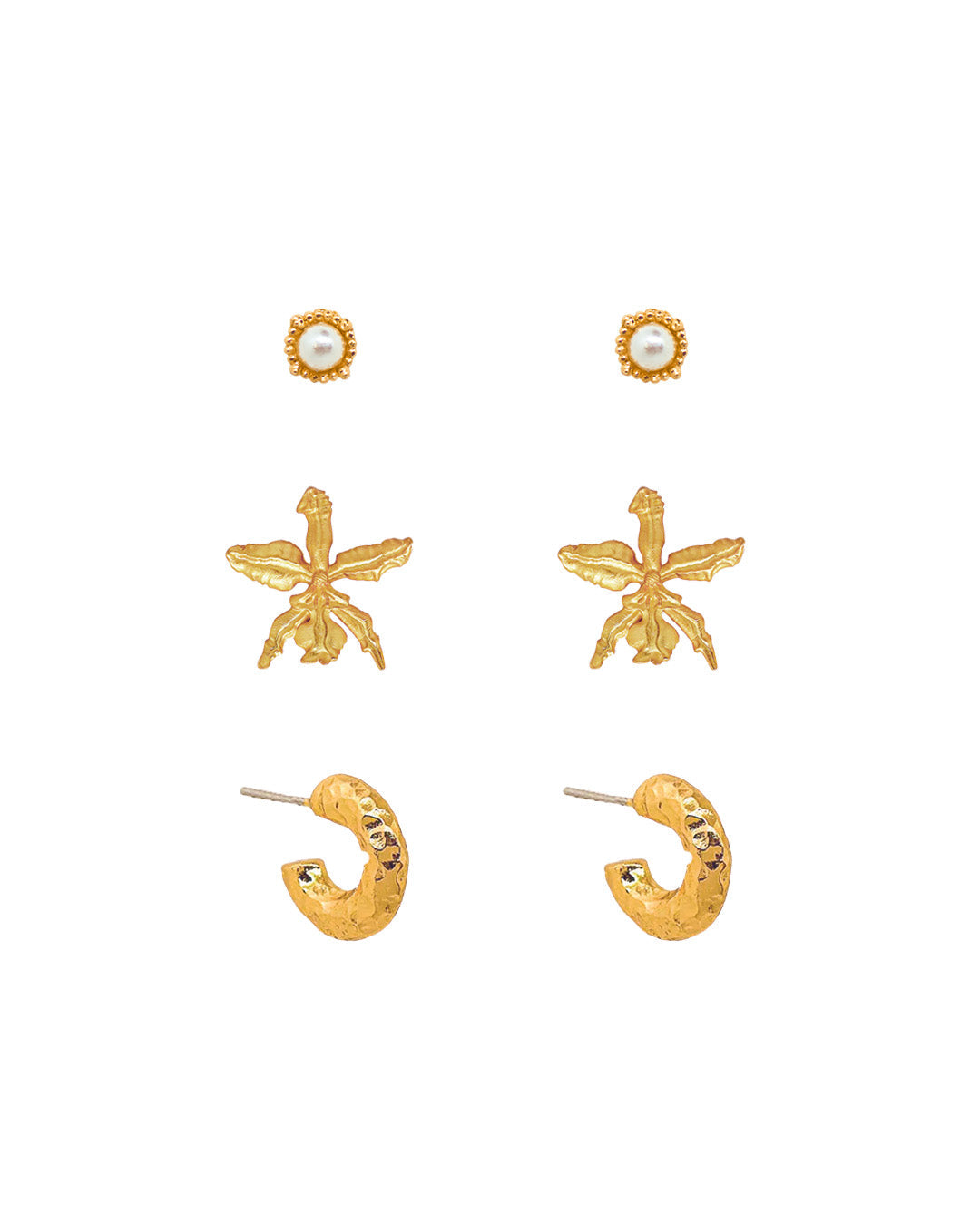 Earparty Fiore Set de 3 aretes 