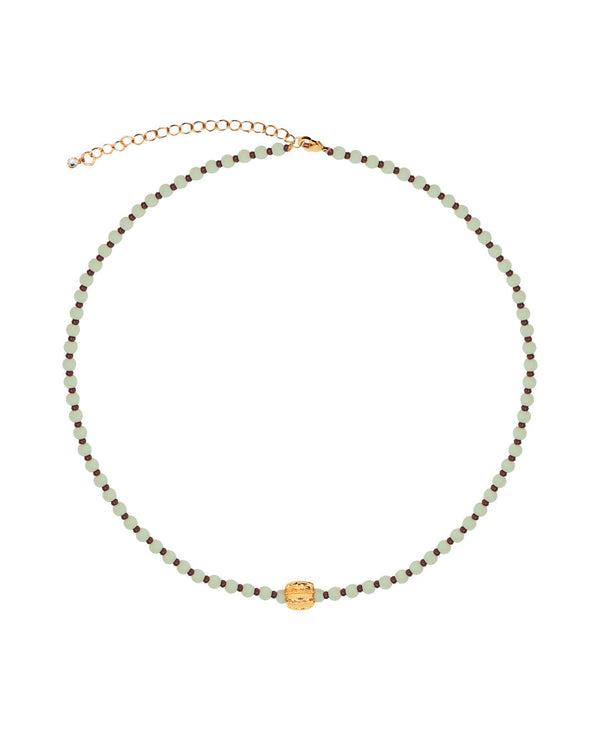 Collar Multicolor Dije Dorado