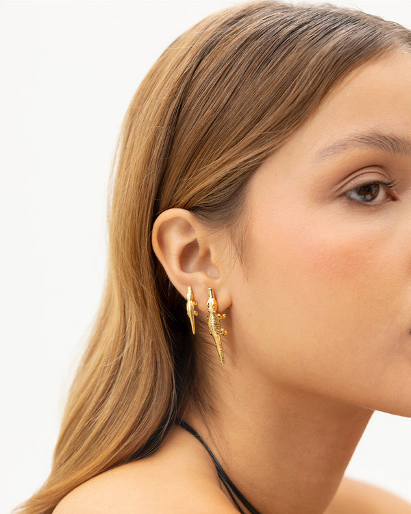 Aretes en forma de caimán